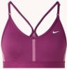 Nike Dri FIT Indy Padded sport bh met V hals en lichte ondersteuning Rood online kopen