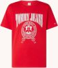 Tommy Hilfiger T shirt van katoen met varsity logoprint online kopen