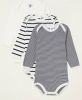 Petit Bateau Romper met print in 3 pack online kopen