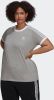 Adidas Originals Adicolor Classics 3 Stripes T shirt(Grote Maat) Medium Grey Heather Dames online kopen