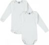 Petit Bateau Babykleding 2 Bodies Us ML Wit online kopen