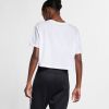 Nike Essential Futura Crop T Shirt Dames White/Black/Black Dames online kopen
