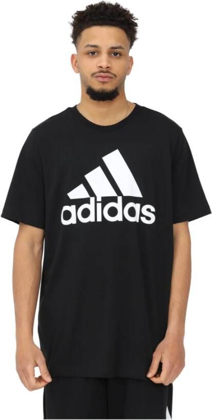Adidas T shirt Essentials Big Logo Zwart/Wit online kopen