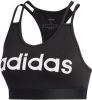 Adidas Performance Level 1 sportbh zwart/wit online kopen