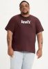 Levi's® Plus T shirt LE BIG SS RELAXED FIT TE met logo frontprint online kopen