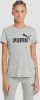 Puma essentials logo shirt grijs dames online kopen
