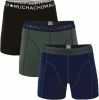Muchachomalo Boxershorts 3 pack solide 186 , Groen, Heren online kopen