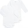 Petit Bateau Babykleding 2 Bodies Us ML Wit online kopen