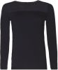 Oroblu T shirts Perfect Line T Shirt Round Neck Long Sleeves Zwart online kopen