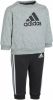 Adidas Performance joggingpak grijs melange/zwart/wit online kopen