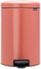 Brabantia Newicon Pedaalemmer 20 Liter Met Kunststof Binnenemmer Terracotta Pink online kopen
